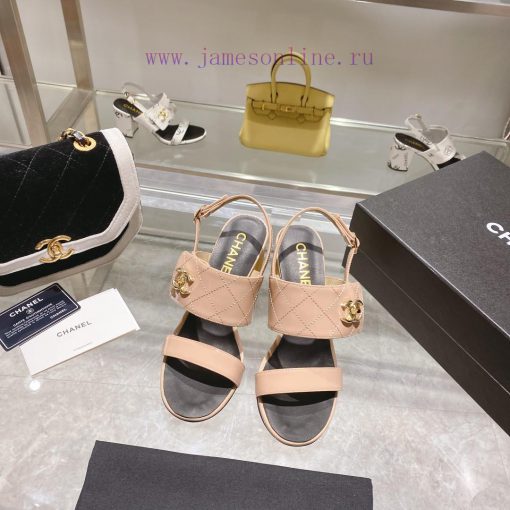 𝐂𝐇𝐀𝐍𝐄𝐋 Chanel 2023 Spring/Summer New Product Fashion Sandals Electric Rust Collection Never leydkpa5 - Image 4