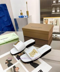 New Product Launch ️ Burberry Flat Slippers Channel Goods Vulcanized One Step Stepping Burbekcw17fn0