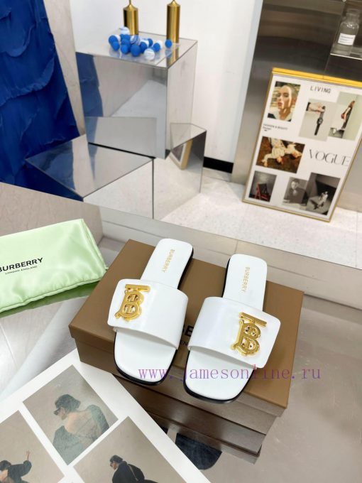 New Product Launch ️ Burberry Flat Slippers Channel Goods Vulcanized One Step Stepping Burbekcw17fn0 - Image 3