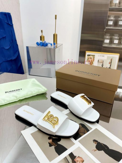 New Product Launch ️ Burberry Flat Slippers Channel Goods Vulcanized One Step Stepping Burbekcw17fn0 - Image 8