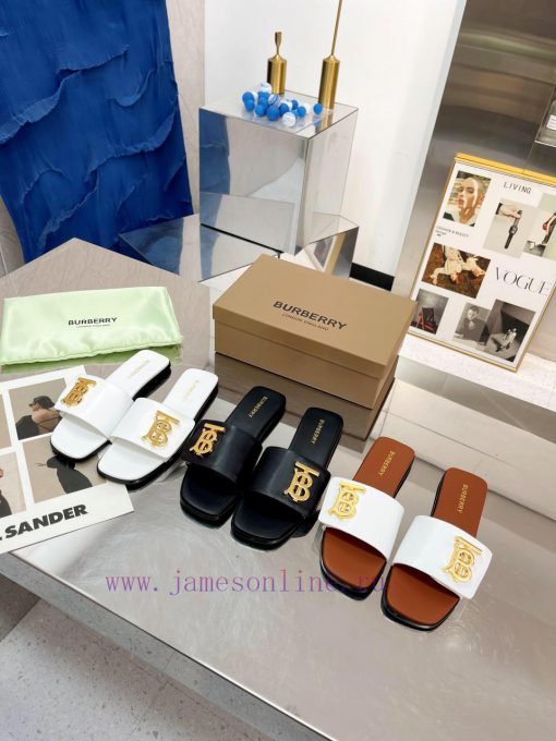 New Product Launch ️ Burberry Flat Slippers Channel Goods Vulcanized One Step Stepping Burbekcw17fn0 - Image 9