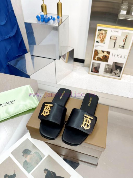 New Product Launch ️ Burberry Flat Slippers Channel Goods Vulcanized One Step Stepping Burbe1fs4ov8i - Image 3