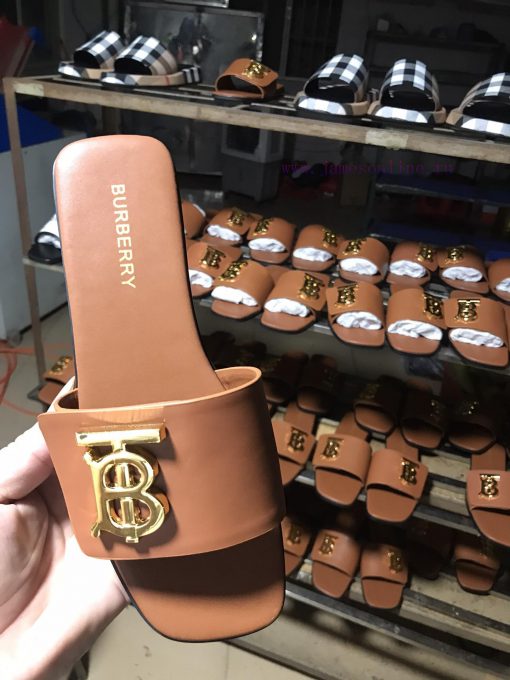 New Product Launch ️ Burberry Flat Slippers Channel Goods Vulcanized One Step Stepping Burbe4acync3g - Image 5