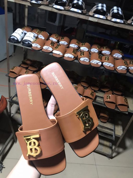 New Product Launch ️ Burberry Flat Slippers Channel Goods Vulcanized One Step Stepping Burbe4acync3g - Image 6