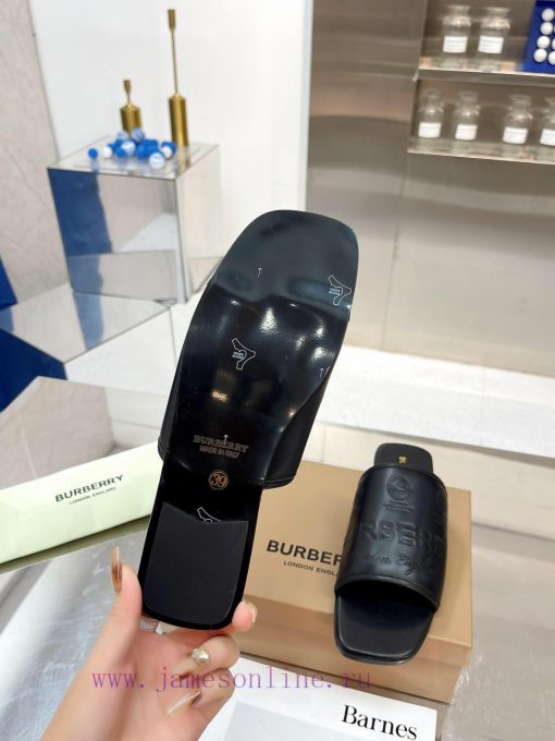New Product Launch ️ Burberry Flat Slippers Channel Goods Vulcanized One Step Stepping Burbe241npbp2 - Image 8