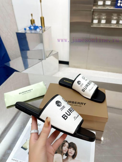 New Product Launch ️ Burberry Flat Slippers Channel Goods Vulcanized One Step Stepping Burbefugh5lvs - Image 6
