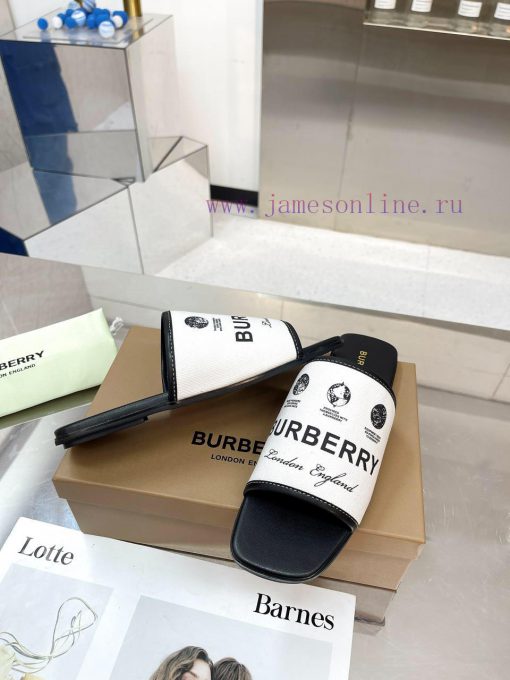 New Product Launch ️ Burberry Flat Slippers Channel Goods Vulcanized One Step Stepping Burbefugh5lvs - Image 7