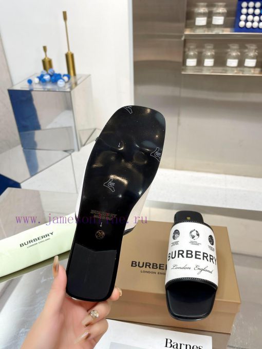 New Product Launch ️ Burberry Flat Slippers Channel Goods Vulcanized One Step Stepping Burbefugh5lvs - Image 8