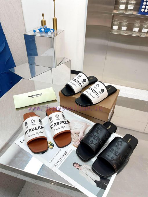New Product Launch ️ Burberry Flat Slippers Channel Goods Vulcanized One Step Stepping Burbefugh5lvs - Image 10