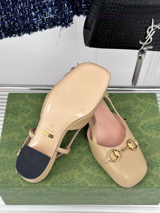 Gucci24S Spring/Summer New ProductHorse collar buckle thick heel sandalsThe fabric is made ol0vyfkmi - Image 10