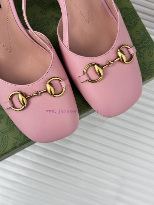 Gucci24S Spring/Summer New ProductHorse collar buckle thick heel sandalsThe fabric is made oqujty2x0 - Image 8