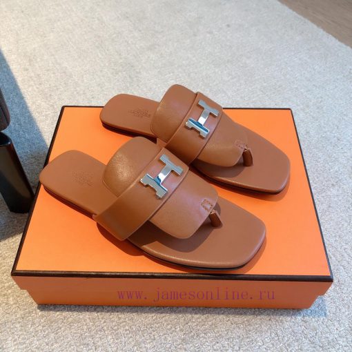 Hermes...  Eclair slippers2023 New Products+Explosive SeriesThe sole is lightweight and has uhai6841 - Image 2
