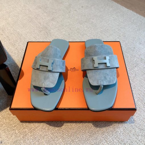 Hermes...  Eclair slippers2023 New Products+Explosive SeriesThe sole is lightweight and has tmo6wp73 - Image 3
