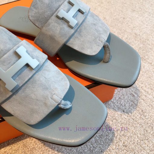 Hermes...  Eclair slippers2023 New Products+Explosive SeriesThe sole is lightweight and has tmo6wp73 - Image 5