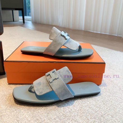 Hermes...  Eclair slippers2023 New Products+Explosive SeriesThe sole is lightweight and has tmo6wp73 - Image 9