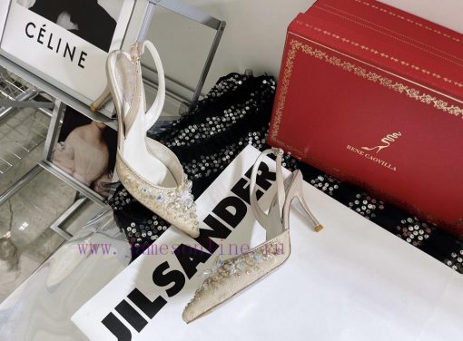 R ᴇɴᴇ C ᴀᴏᴠɪʟʟᴀ | 2023 𝐒 Heavy Industry RC Crystal Gemstone Lace Heel Shoes Wedding Shoes Seoplggk62 - Image 6