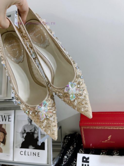 R ᴇɴᴇ C ᴀᴏᴠɪʟʟᴀ | 2023 𝐒 Heavy Industry RC Crystal Gemstone Lace Heel Shoes Wedding Shoes Se9kxiu5gk - Image 8