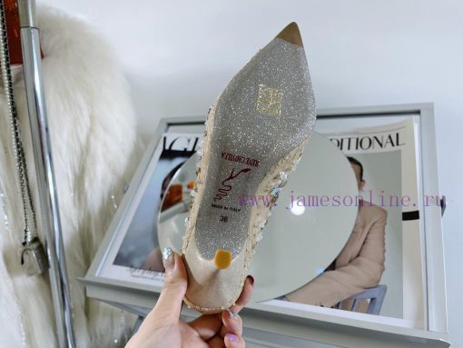 R ᴇɴᴇ C ᴀᴏᴠɪʟʟᴀ | 2023 𝐒 Heavy Industry RC Crystal Gemstone Lace Heel Shoes Wedding Shoes Se9kxiu5gk - Image 9