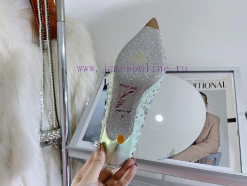 R ᴇɴᴇ C ᴀᴏᴠɪʟʟᴀ | 2023 𝐒 Heavy Industry RC Crystal Gemstone Lace Heel Shoes Wedding Shoes Sehyavkh3o - Image 9