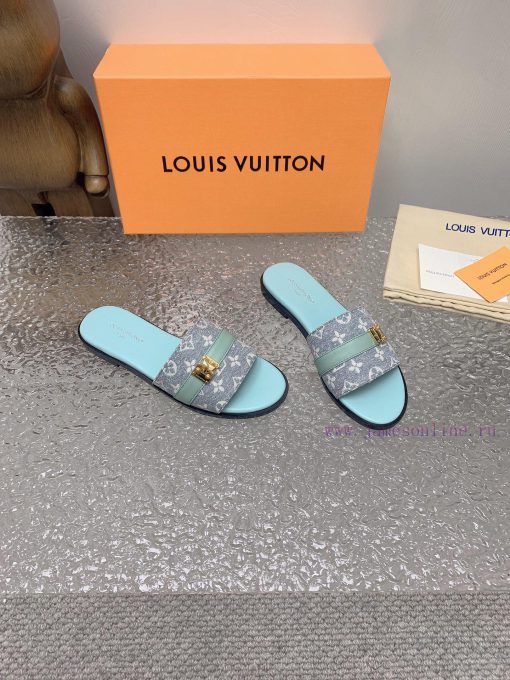 2024 LV Donkey Home Spring/Summer New Slippers 11 Haute Couture, Retro and Novel Style, Fabr4qanepgy - Image 3
