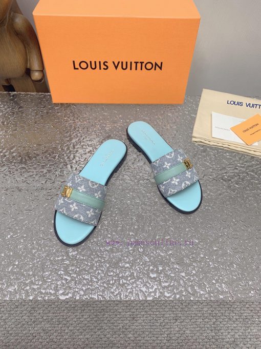 2024 LV Donkey Home Spring/Summer New Slippers 11 Haute Couture, Retro and Novel Style, Fabr4qanepgy - Image 4