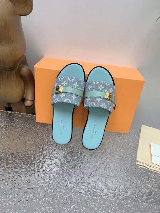2024 LV Donkey Home Spring/Summer New Slippers 11 Haute Couture, Retro and Novel Style, Fabr4qanepgy - Image 10