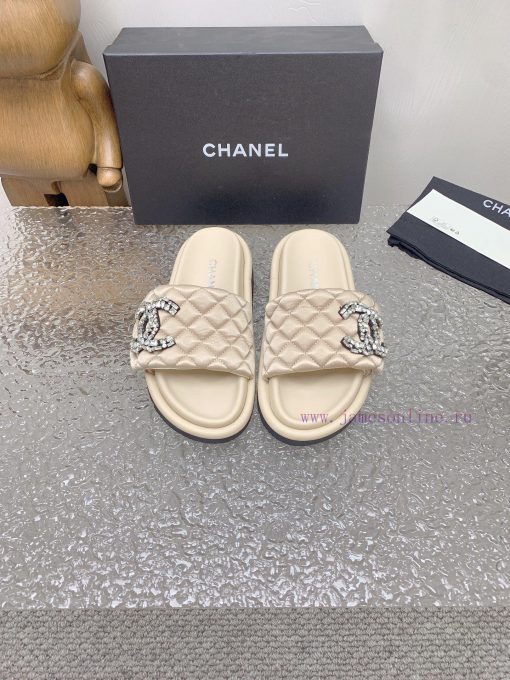 Chanel Chanel 23 new diamond patterned double C thick soled sandalsOriginal purchase, develo2ifok823