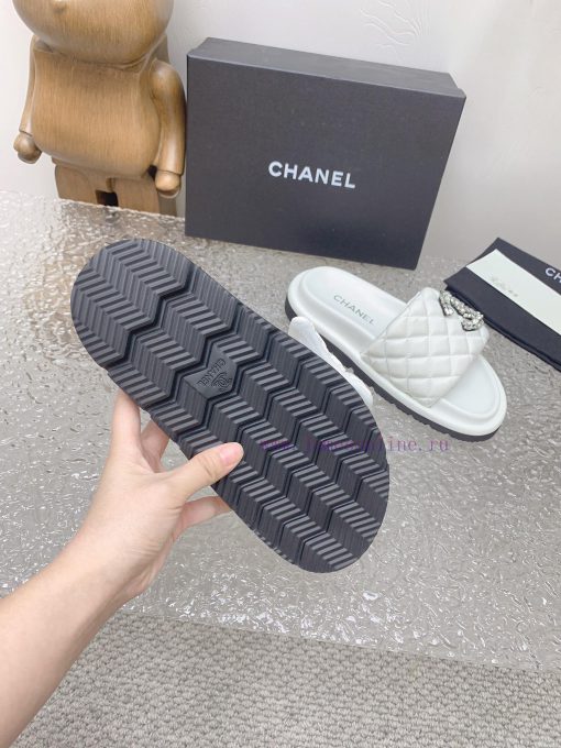 Chanel Chanel 23 new diamond patterned double C thick soled sandalsOriginal purchase, develo846yu7mm - Image 6