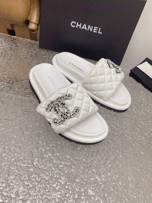 Chanel Chanel 23 new diamond patterned double C thick soled sandalsOriginal purchase, develo846yu7mm - Image 8