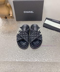 Chanel Chanel 23 new diamond patterned double C thick soled sandalsOriginal purchase, develoraq5iuru