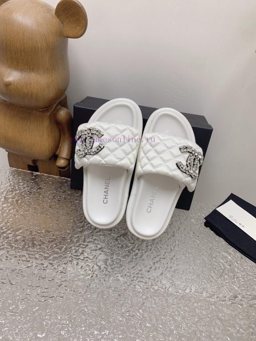 Chanel Chanel 23 new diamond patterned double C thick soled sandalsOriginal purchase, develo846yu7mm - Image 10
