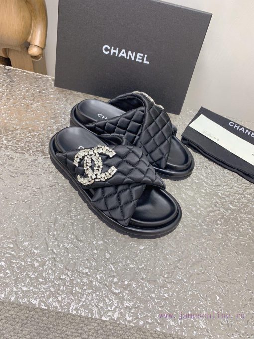 Chanel Chanel 23 new diamond patterned double C thick soled sandalsOriginal purchase, develoraq5iuru - Image 7