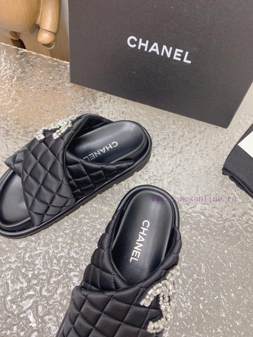 Chanel Chanel 23 new diamond patterned double C thick soled sandalsOriginal purchase, develoraq5iuru - Image 8