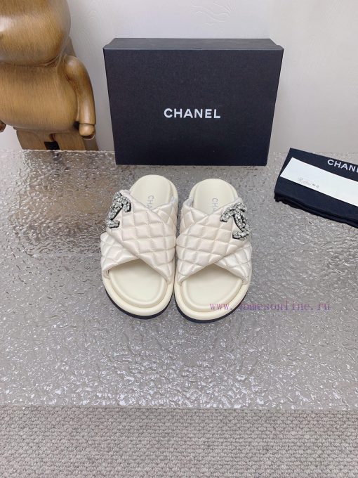 Chanel Chanel 23 new diamond patterned double C thick soled sandalsOriginal purchase, develoo1g65xg2