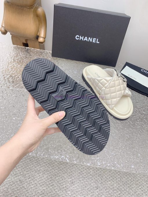 Chanel Chanel 23 new diamond patterned double C thick soled sandalsOriginal purchase, develoo1g65xg2 - Image 6