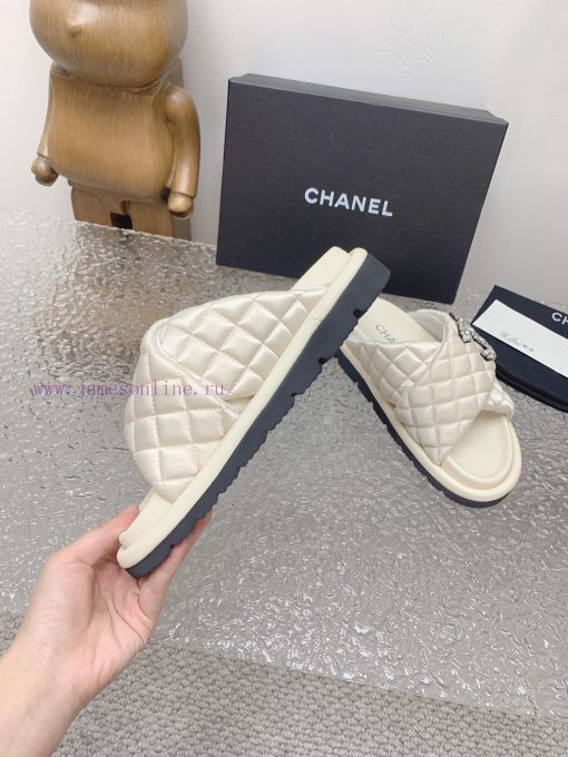 Chanel Chanel 23 new diamond patterned double C thick soled sandalsOriginal purchase, develoo1g65xg2 - Image 7