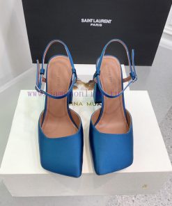 Amina Muaddi2024's new Charlotte series high heels have sharp edges and slanted square headsq2tg50e7