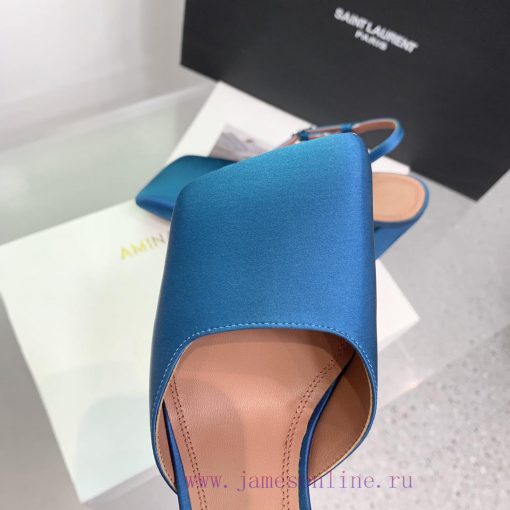 Amina Muaddi2024's new Charlotte series high heels have sharp edges and slanted square headsq2tg50e7 - Image 8