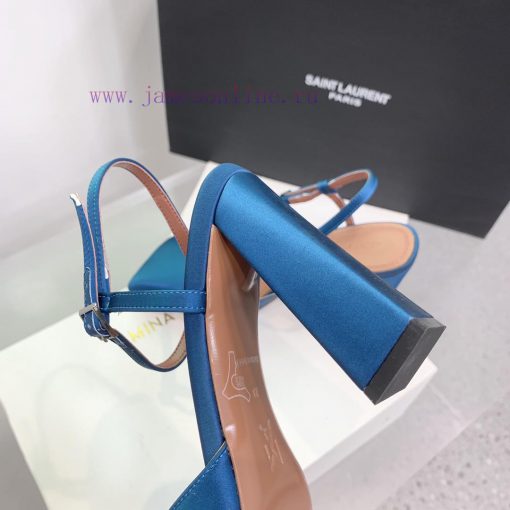 Amina Muaddi2024's new Charlotte series high heels have sharp edges and slanted square headsq2tg50e7 - Image 9