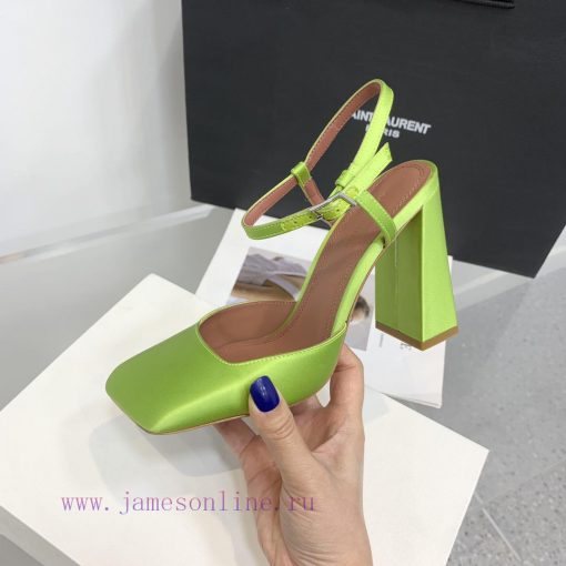 Amina Muaddi2024's new Charlotte series high heels have sharp edges and slanted square heads2ztwojhy - Image 7