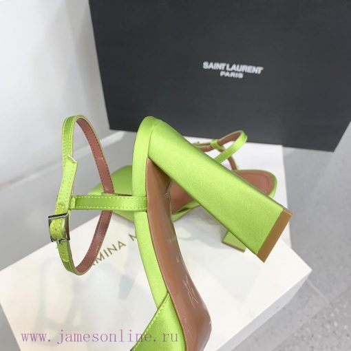 Amina Muaddi2024's new Charlotte series high heels have sharp edges and slanted square heads2ztwojhy - Image 10