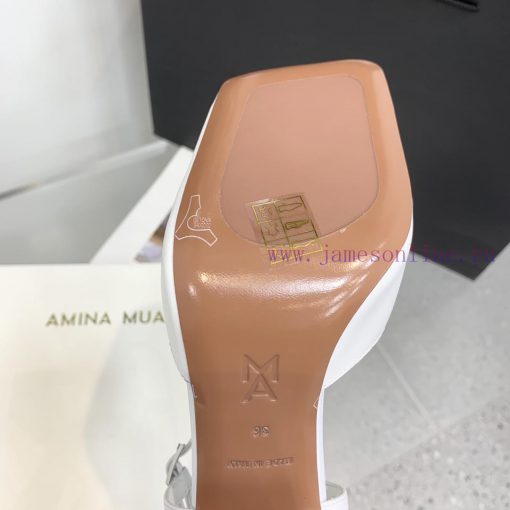 Amina Muaddi2024's new Charlotte series high heels have sharp edges and slanted square headssp1sycnj - Image 10