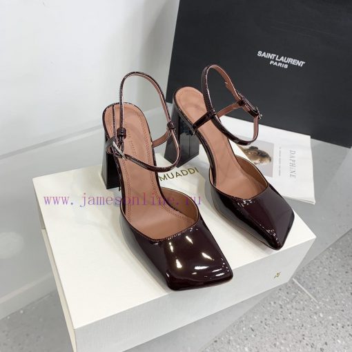 Amina Muaddi2024's new Charlotte series high heels have sharp edges and slanted square heads6s33tu2i - Image 3