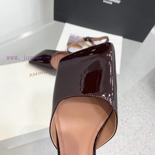 Amina Muaddi2024's new Charlotte series high heels have sharp edges and slanted square heads6s33tu2i - Image 8
