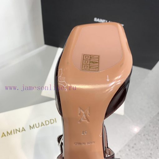 Amina Muaddi2024's new Charlotte series high heels have sharp edges and slanted square heads6s33tu2i - Image 10