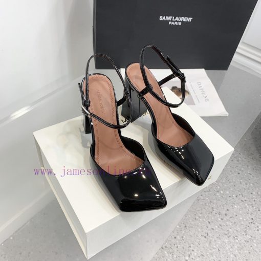 Amina Muaddi2024's new Charlotte series high heels have sharp edges and slanted square headsmlq94mii - Image 3