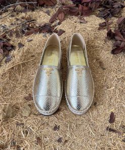 New productPrada snake patterned flat casual grass woven shoesNappa sheepskin material for u2dw9dnw6