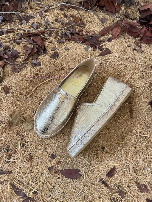 New productPrada snake patterned flat casual grass woven shoesNappa sheepskin material for u2dw9dnw6 - Image 3