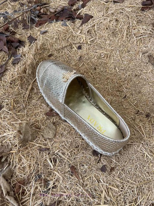 New productPrada snake patterned flat casual grass woven shoesNappa sheepskin material for u2dw9dnw6 - Image 8