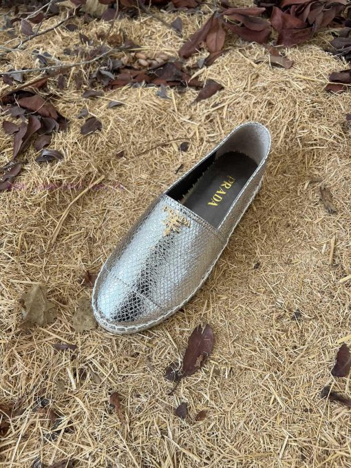 New productPrada snake patterned flat casual grass woven shoesNappa sheepskin material for ujzbj2vqi - Image 8